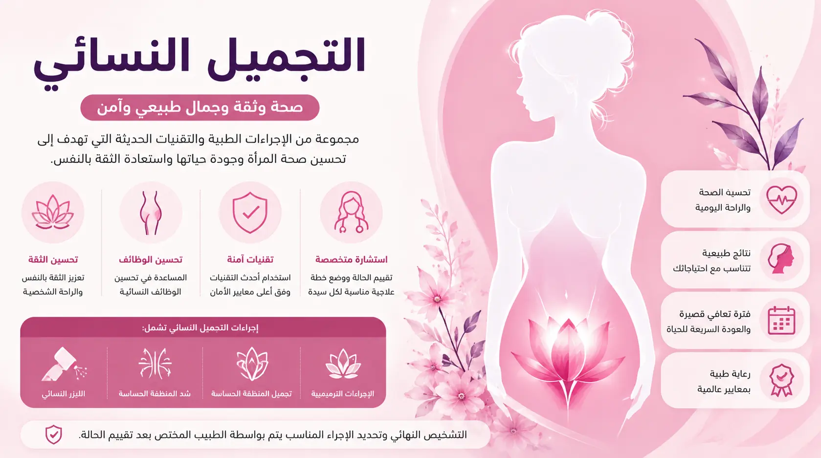 التجميل النسائي | أحدث الإجراءات والفوائد وأهم النصائح التجميل النسائي