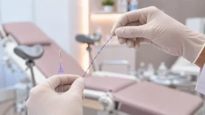 التضيق اللاجراحي باستخدام الخيوط