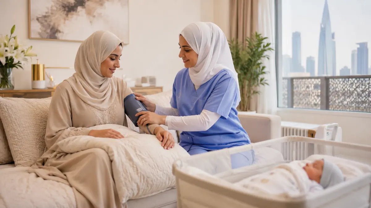 التمريض المنزلي بعد الولادة القيصرية