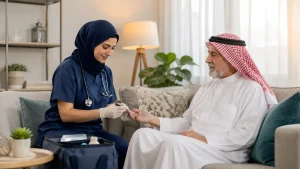 رعاية طبية منزلية بالرياض