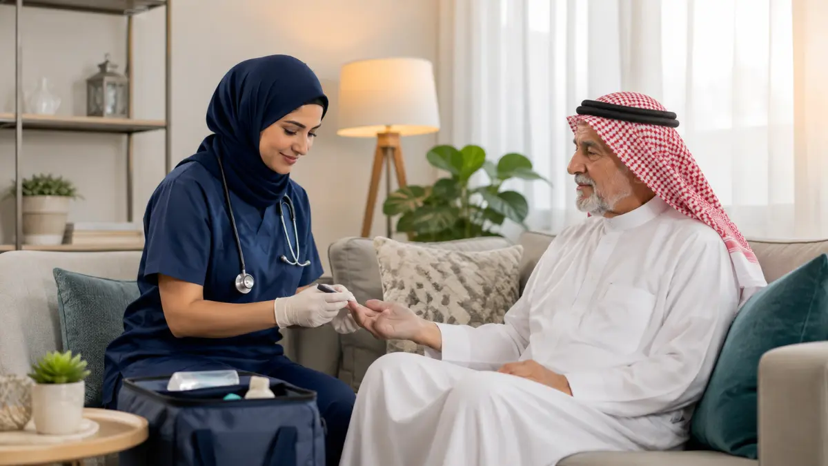 رعاية طبية منزلية بالرياض