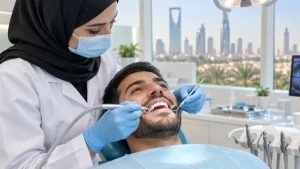 تنظيف الأسنان وإزالة الجير في الرياض